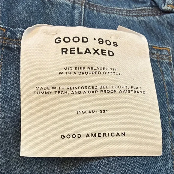 Good American Good 90’s relaxed Jeans size 8/29 - Picture 4 of 11